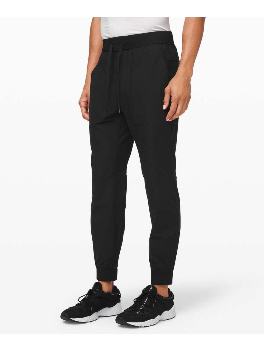 Lululemon ABC Jogger Shorter Pants Mens XL Black Warpstreme NWT